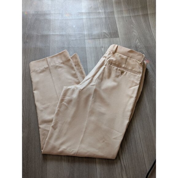 Paul Frederick Mens Wool & Cashmere Blend Beige Dress Pants Size 34 - Picture 1 of 4